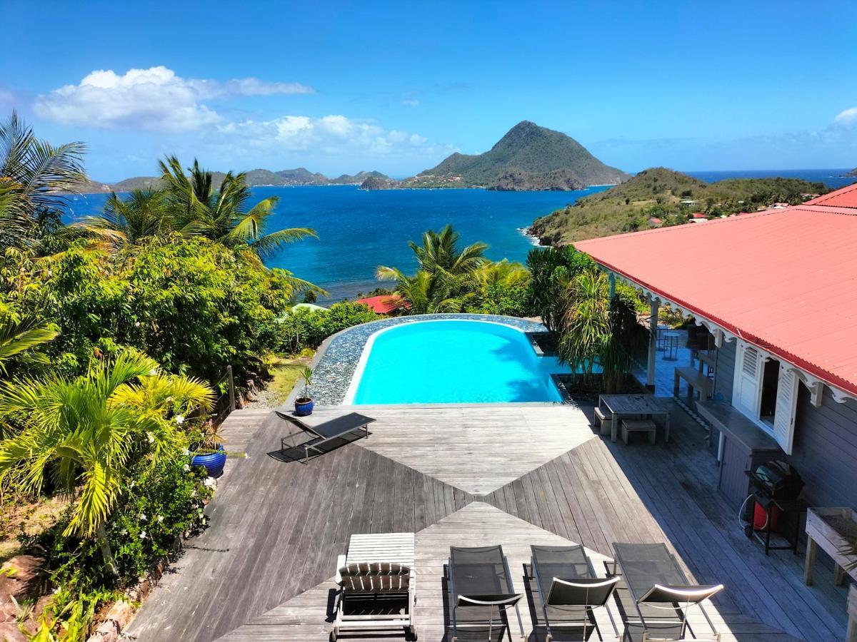 La Maison Bleue - Les Hauts De La Baie Terre-de-Bas エクステリア 写真